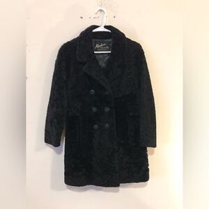 Vintage Alaskan Custom Built Fur Jacket Black